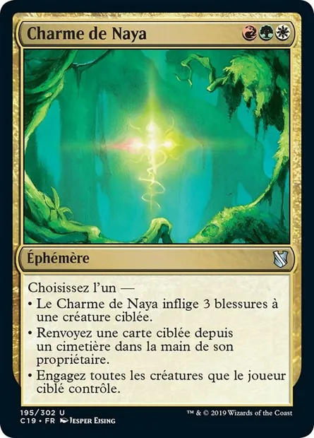 Charme de Naya, carte Magic C19 195 — extension Commander 2019
