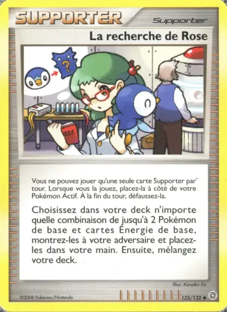 La recherche de Rose, carte Pokémon SW 125 — extension Merveilles Secrètes