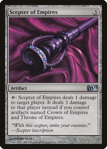 Scepter of Empires, Magic card M12 216 — Magic 2012 set