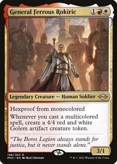 General Ferrous Rokiric, Magic card MH2 198 — Modern Horizons 2 set