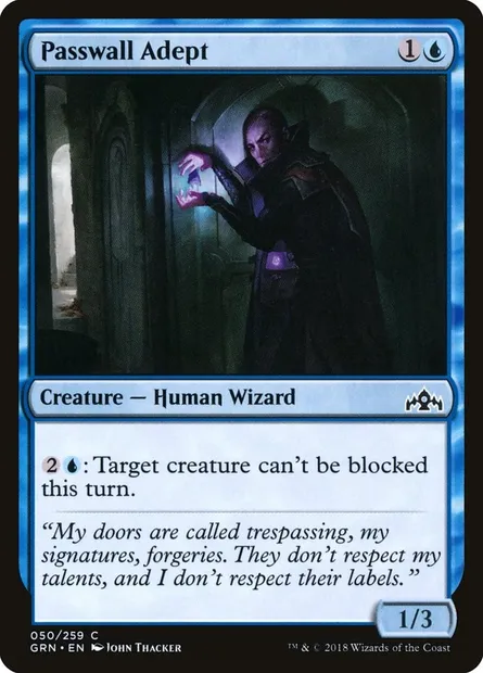 Passwall Adept, Magic card GRN 50 — Guilds of Ravnica set