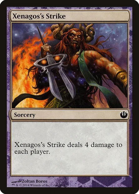 Xenagos's Strike, Magic card TDAG 13 — Defeat a God set