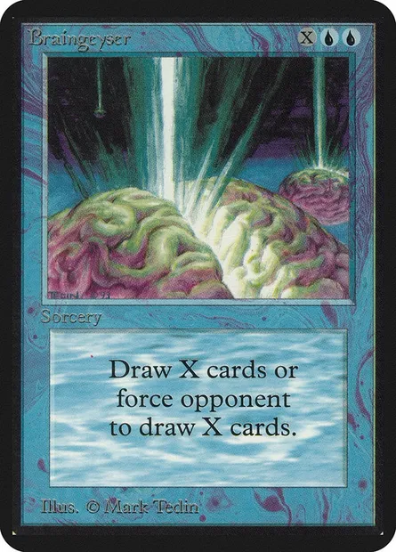 Braingeyser, Magic card LEA 50 — Limited Edition Alpha set