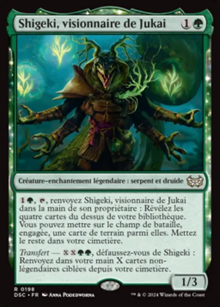 Shigeki, visionnaire de Jukai, carte Magic DSC 198 — extension Duskmourn: House of Horror Commander