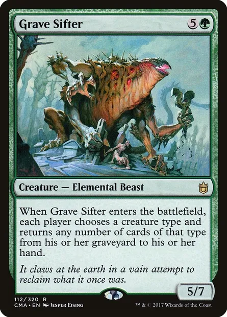 Grave Sifter, Magic card CMA 112 — Commander Anthology set