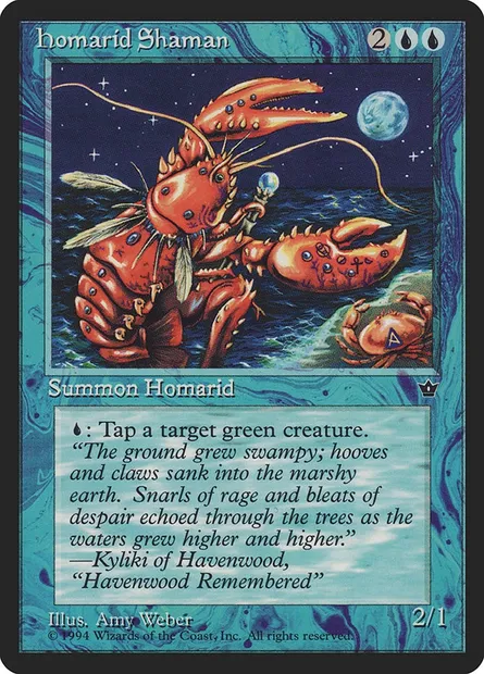 Homarid Shaman, carte Magic FEM 20 — extension Fallen Empires