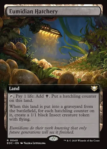 Eumidian Hatchery, Magic card EOC 40 — Edge of Eternities Commander set