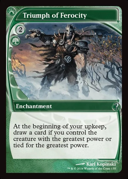 Triumph of Ferocity, Magic card MB2 135 — Mystery Booster 2 set