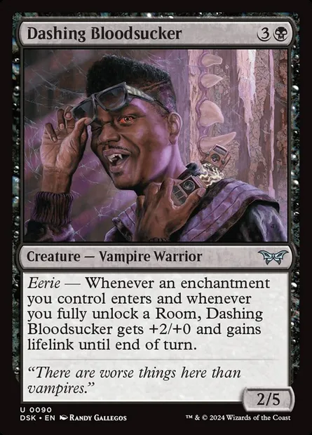 Dashing Bloodsucker, Magic card DSK 90 — Duskmourn: House of Horror set