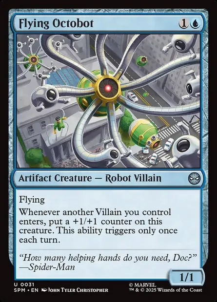 Flying Octobot, Magic card SPM 31 — Marvel's Spider-Man set