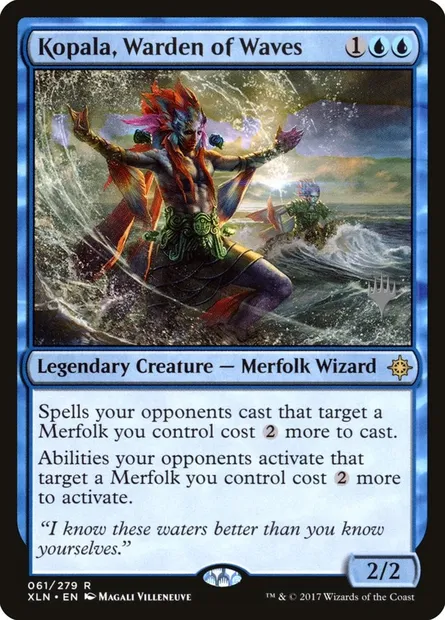 Kopala, gardien des vagues, carte Magic PXLN 61p — extension Ixalan Promos