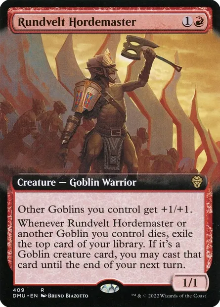 Rundvelt Hordemaster, Magic card DMU 409 — Dominaria United set