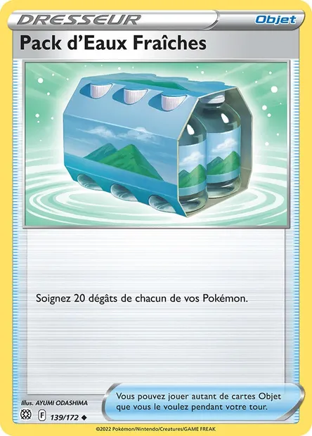 Pack d'Eaux Fraîches, carte Pokémon BRS 139 — extension Stars Étincelantes