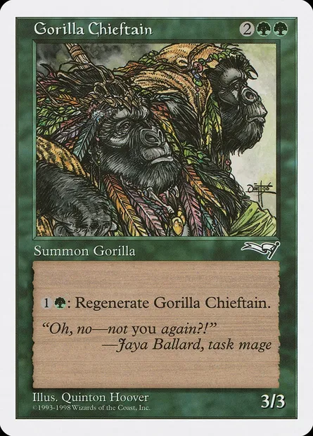 Gorilla Chieftain, Magic card ATH 57 — Anthologies set