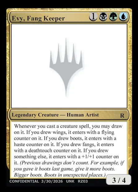 Evy, Fang Keeper, carte Magic UNK RZ03s — extension Unknown Event
