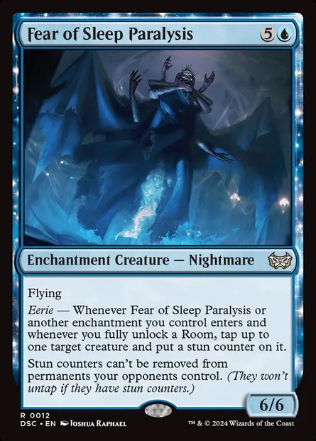 Fear of Sleep Paralysis, Magic card DSC 12 — Duskmourn: House of Horror Commander set