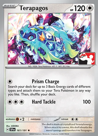Terapagos, carte Pokémon PPS 161-5 — extension Play! Pokémon Prize Pack Series