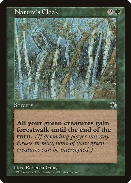 Nature's Cloak, Magic card POR 177 — Portal set