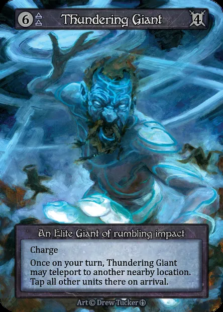 Thundering Giant, Sorcery card ATH 105 — Arthurian Legends set