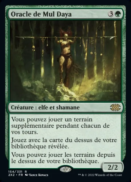 Oracle de Mul Daya, carte Magic 2X2 154 — extension Double Masters 2022