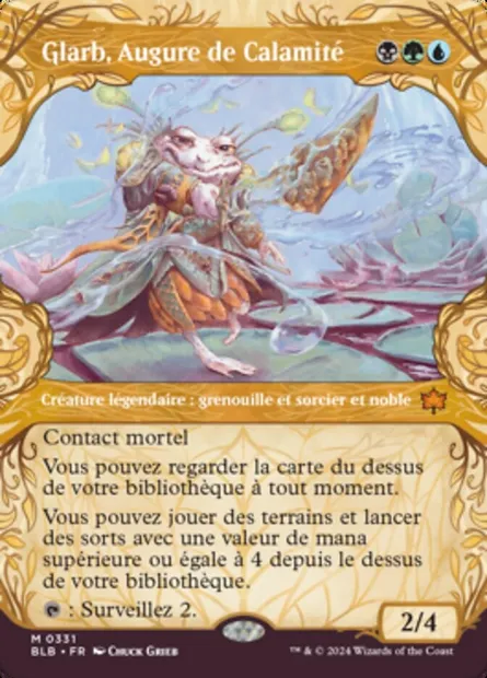 Glarb, Augure de Calamité, carte Magic BLB 331 — extension Bloomburrow