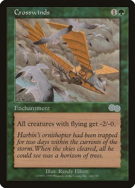 Crosswinds, Magic card USG 246 — Urza's Saga set