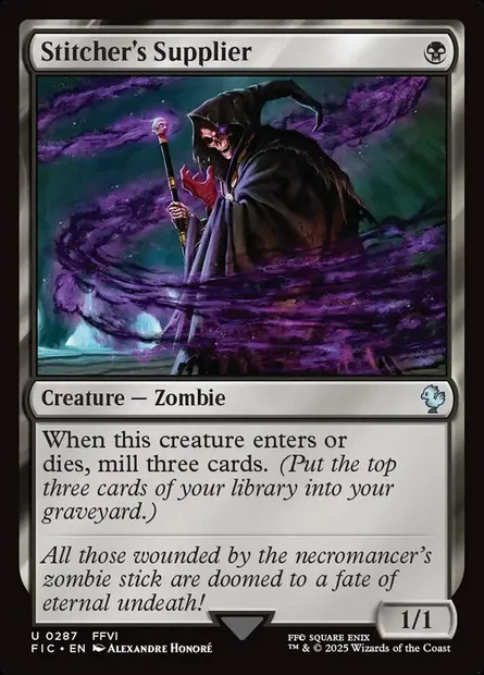 Stitcher's Supplier, Magic card FIC 287 — Final Fantasy Commander set