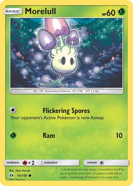 Morelull, Pokémon card SUM 16 — Sun & Moon set