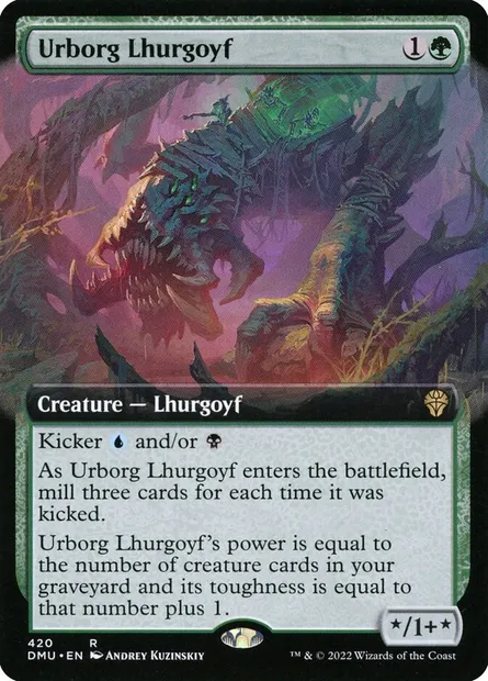 Urborg Lhurgoyf, Magic card DMU 420 — Dominaria United set