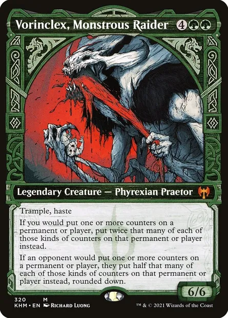 Vorinclex, Monstrous Raider, Magic card KHM 320 — Kaldheim set