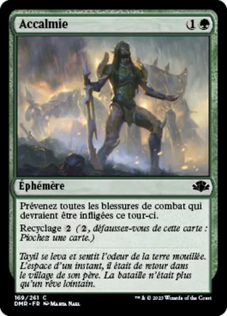 Accalmie, carte Magic DMR 169 — extension Dominaria Remastered