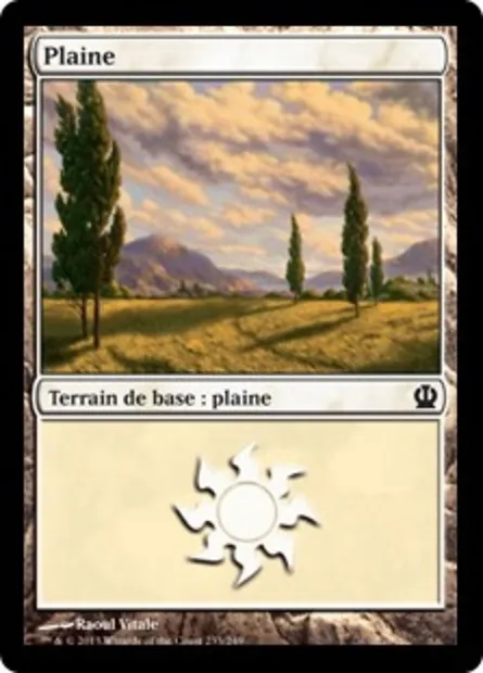 Plaine, carte Magic THS 233 — extension Theros
