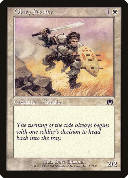 Glory Seeker, Magic card ONS 31 — Onslaught set