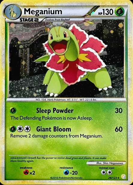 Méganium, carte Pokémon TDX 026-4 — extension Theme Deck & Blisters Exclusives