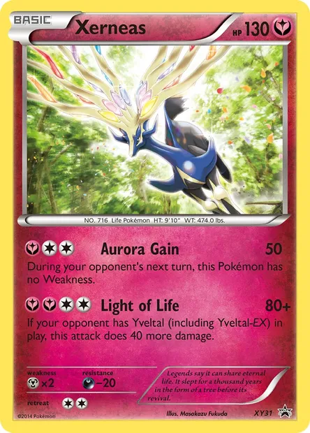 Xerneas, Pokémon card XY 31 — XY Black Star Promos set