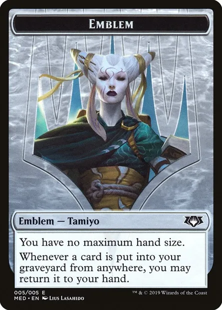 Tamiyo, the Moon Sage Emblem, Magic card TMED R5 — Mythic Edition Tokens set