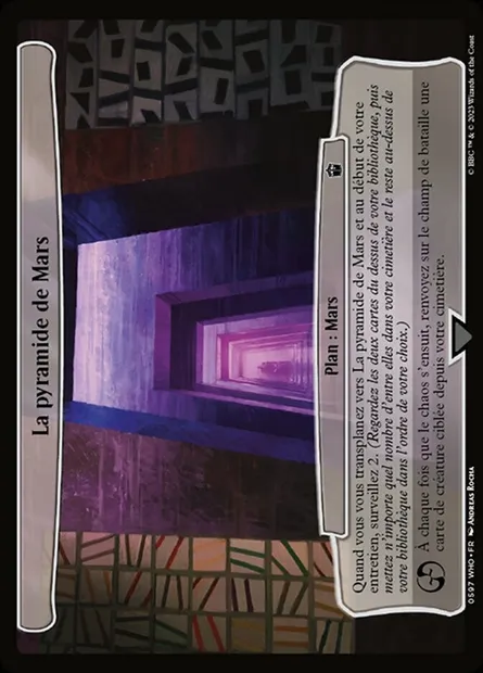 La pyramide de Mars, carte Magic WHO 597 — extension Doctor Who