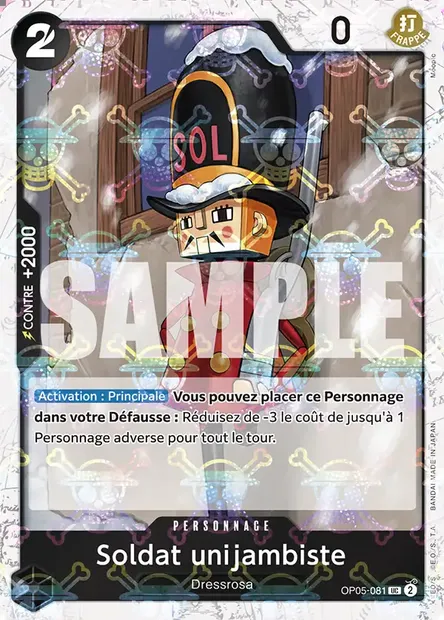 Soldat unijambiste, carte One Piece OP05-081 — extension AWAKENING OF THE NEW ERA