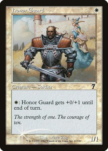 Honor Guard, Magic card 7ED 21★ — Seventh Edition set