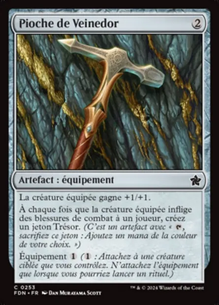 Pioche de Veinedor, carte Magic FDN 253 — extension Foundations
