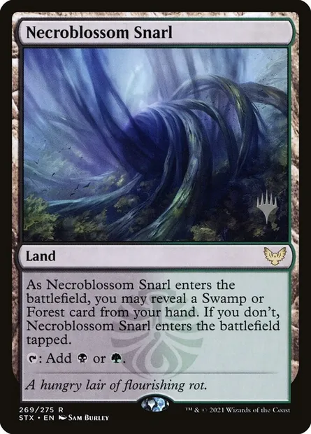 Lacis nécrofleur, carte Magic PSTX 269p — extension Strixhaven: School of Mages Promos