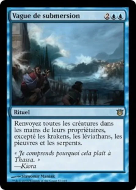 Vague de submersion, carte Magic BNG 57 — extension Créations divines