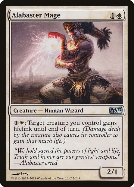 Alabaster Mage, Magic card M12 2 — Magic 2012 set