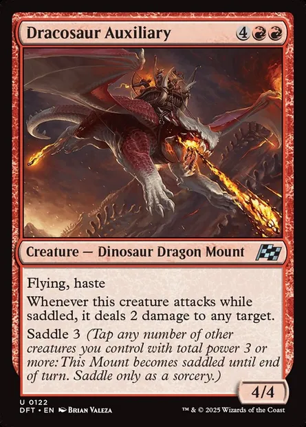Dracosaur Auxiliary, Magic card DFT 122 — Aetherdrift set