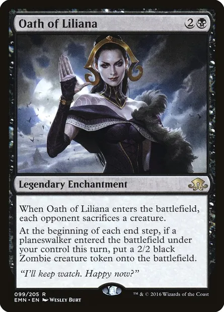 Oath of Liliana, Magic card EMN 99 — Eldritch Moon set