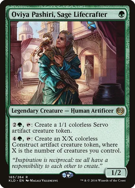 Oviya Pashiri, Sage Lifecrafter, Magic card KLD 165 — Kaladesh set
