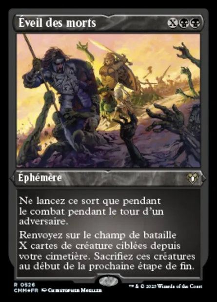 Éveil des morts, carte Magic CMM 526 — extension Commander Masters