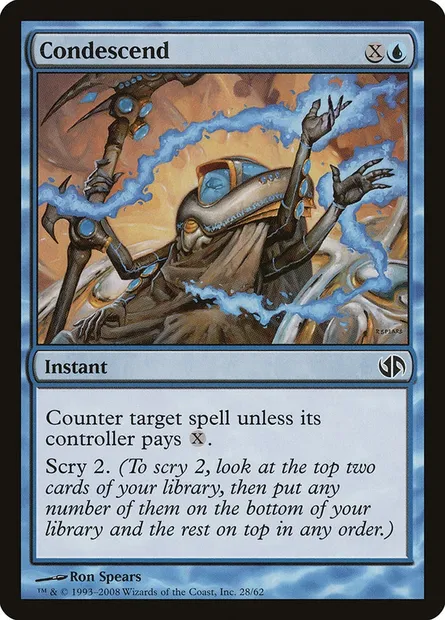 Condescend, Magic card DD2 28 — Duel Decks: Jace vs. Chandra set