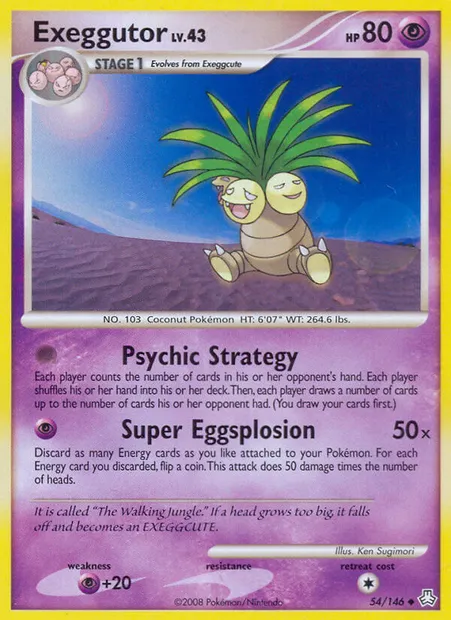 Exeggutor, Pokémon card LA 54 — Legends Awakened set