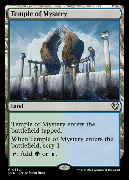 Temple of Mystery, Magic card OTC 332 — Outlaws of Thunder Junction Commander set
